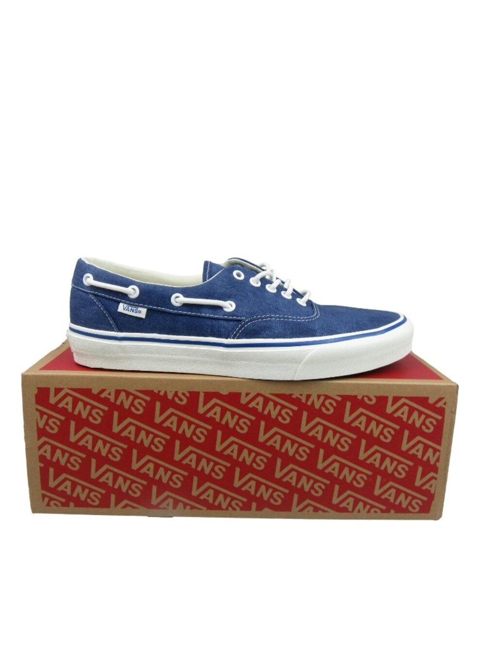 Vans Authentic Boat Lifestyle Shoes Men's Size 10 Navy Blue NEW